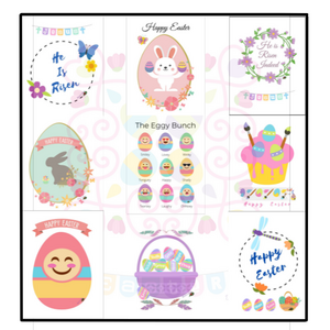 template of tiny pics of Easter bundle